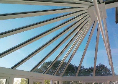 Glass conservatory roof film