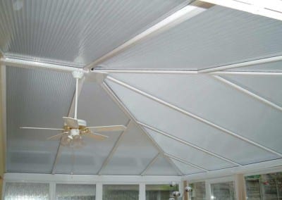 Our amazing polycarbonate film gives a fantastic finish to any plastic roof.
