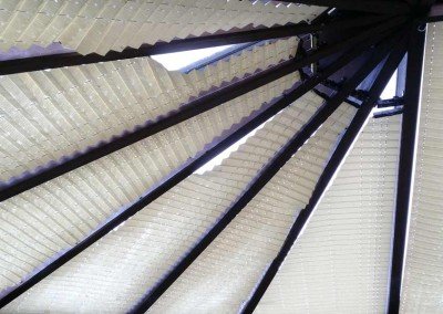 Roof blinds. Expensive, hoard dust, dirt and dead flies and more importantly, extremely expensive compared to our films.