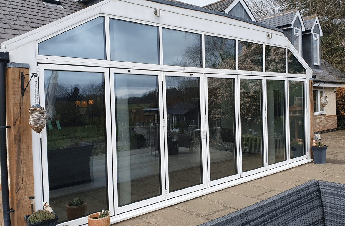 Conservatory side glass